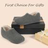 imageULTRAIDEAS Womens Indoor Loafer House Slippers with Memory Foam Ladies Warm Closed Back House Shoes with NonSlip Outdoor Rubber SoleTeddy Grey