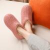 imageULTRAIDEAS Womens Indoor Loafer House Slippers with Memory Foam Ladies Warm Closed Back House Shoes with NonSlip Outdoor Rubber SoleTeddy Pink