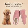 imageULTRAIDEAS Womens Indoor Loafer House Slippers with Memory Foam Ladies Warm Closed Back House Shoes with NonSlip Outdoor Rubber SoleTeddy Pink