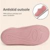 imageULTRAIDEAS Womens Indoor Loafer House Slippers with Memory Foam Ladies Warm Closed Back House Shoes with NonSlip Outdoor Rubber SoleTeddy Pink