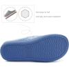 imageULTRAIDEAS Womens Indoor Terry Clog Slipper with Memory Foam SlipOn Ladies Comfy House Shoe with NonSlip Rubber SoleBlue