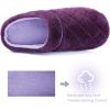 imageULTRAIDEAS Womens Indoor Terry Clog Slipper with Memory Foam SlipOn Ladies Comfy House Shoe with NonSlip Rubber SoleEggplant