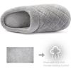imageULTRAIDEAS Womens Indoor Terry Clog Slipper with Memory Foam SlipOn Ladies Comfy House Shoe with NonSlip Rubber SoleMedium Grey