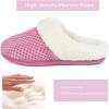 imageULTRAIDEAS Womens Lambhug Comfy Fleece House Slippers Memory Foam Slipon House Shoes Indoor OutdoorLavender Purple