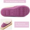 imageULTRAIDEAS Womens Lambhug Comfy Fleece House Slippers Memory Foam Slipon House Shoes Indoor OutdoorPurple