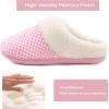 imageULTRAIDEAS Womens Lambhug Comfy Fleece House Slippers Memory Foam Slipon House Shoes Indoor OutdoorSalmon Pink