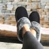 imageULTRAIDEAS Womens Memory Foam House Slippers with Hard Bottom Fur Lined House Shoes with NonSlip Rubber Sole for Indoor ampamp OutdoorBlack