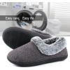 imageULTRAIDEAS Womens Memory Foam House Slippers with Hard Bottom Fur Lined House Shoes with NonSlip Rubber Sole for Indoor ampamp OutdoorBrown Grey