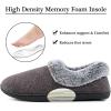 imageULTRAIDEAS Womens Memory Foam House Slippers with Hard Bottom Fur Lined House Shoes with NonSlip Rubber Sole for Indoor ampamp OutdoorBrown Grey