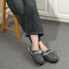 imageULTRAIDEAS Womens Memory Foam House Slippers with Hard Bottom Fur Lined House Shoes with NonSlip Rubber Sole for Indoor ampamp OutdoorDark Grey