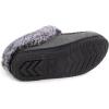 imageULTRAIDEAS Womens Memory Foam House Slippers with Hard Bottom Fur Lined House Shoes with NonSlip Rubber Sole for Indoor ampamp OutdoorDark Grey