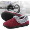 imageULTRAIDEAS Womens Memory Foam House Slippers with Hard Bottom Fur Lined House Shoes with NonSlip Rubber Sole for Indoor ampamp OutdoorRuby
