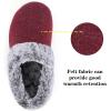 imageULTRAIDEAS Womens Memory Foam House Slippers with Hard Bottom Fur Lined House Shoes with NonSlip Rubber Sole for Indoor ampamp OutdoorRuby