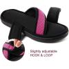 imageULTRAIDEAS Womens Memory Foam Slide Slippers Slipon Open Toe Cross Brand House Shoes with AntiSkid Rubber Sole