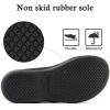 imageULTRAIDEAS Womens Memory Foam Slide Slippers Slipon Open Toe Cross Brand House Shoes with AntiSkid Rubber Sole