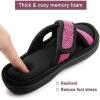 imageULTRAIDEAS Womens Memory Foam Slide Slippers Slipon Open Toe Cross Brand House Shoes with AntiSkid Rubber Sole
