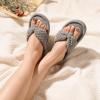 imageULTRAIDEAS Womens Popcorn Flip Flop House Slipper with Memory FoamGrey