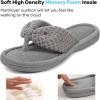 imageULTRAIDEAS Womens Popcorn Flip Flop House Slipper with Memory FoamGrey