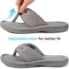 imageULTRAIDEAS Womens Popcorn Flip Flop House Slipper with Memory FoamGrey