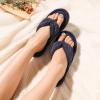 imageULTRAIDEAS Womens Popcorn Flip Flop House Slipper with Memory FoamNavy