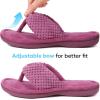 imageULTRAIDEAS Womens Popcorn Flip Flop House Slipper with Memory FoamPurple