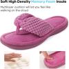 imageULTRAIDEAS Womens Popcorn Flip Flop House Slipper with Memory FoamPurple
