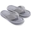 imageULTRAIDEAS Womens Popcorn Flip Flop House Slipper with Memory FoamSleet