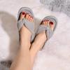 imageULTRAIDEAS Womens Popcorn Flip Flop House Slipper with Memory FoamSleet
