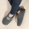 imageULTRAIDEAS Womens Soft Curly Fleece Closed Back Indoor Slippers House Slippers for Women With ElasticGrey