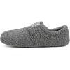 imageULTRAIDEAS Womens Soft Curly Fleece Closed Back Indoor Slippers House Slippers for Women With ElasticGrey