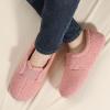 imageULTRAIDEAS Womens Soft Curly Fleece Closed Back Indoor Slippers House Slippers for Women With ElasticPink