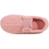 imageULTRAIDEAS Womens Soft Curly Fleece Closed Back Indoor Slippers House Slippers for Women With ElasticPink