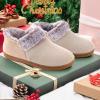 imageULTRAIDEAS Womens Warm Slippers with Back Ladies Slippers for Winter Cosy Bootie Furry SlipperBeige