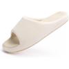 imageChantomoo Womens Slipper Memory Foam Slippers Comfy House Slippers Rubber Sole Bedroom Cozy Indoor Outdoor Home Slipper SlidesWhite