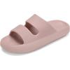 imageNineCiFun Unisex Pillow Slippers Cloud Slides for Women and Men Platform Slide Sandals with Arch SupportPink