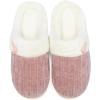 imageNineCiFun Womens Comfy House Slippers Memory Foam Fuzzy Bedroom Scuffs Slippers Indoor Outdoor Anti Skid Home Slippers Shoes with Warm Plush LiningDark Pink