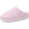 imageNineCiFun Womens Fuzzy House Slippers Corduroy Memory Foam Slippers Warm Slip On Comfy Bedroom Slippers Indoor Outdoor ShoesPink