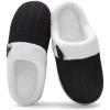 imageNineCiFun Womens Slippers Scuff Comfy Lightweight House Shoes Slip on Memory Foam Bedroom Slippers Indoor Outdoor Home Shoes with Soft Terry LiningBlack