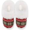 imageNineCiFun Womens Warm House Slippers Memory Foam House Fuzzy Cute Christmas Slippers Ladies Bedroom Slippers Gift For WomenArmy Green Red