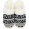 imageNineCiFun Womens Warm House Slippers Memory Foam House Fuzzy Cute Christmas Slippers Ladies Bedroom Slippers Gift For WomenGrey