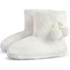 imageParlovable Womens Fuzzy Bootie Slippers Fluffy Plush Fleece Cute House Shoes Soft Memory Foam Winter Warm Indoor Booty Slippers