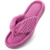 imageULTRAIDEAS Womens Popcorn Flip Flop House Slipper with Memory FoamPurple