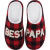 imageshevalues Best Mama Papa House Slippers for Mom and Dad from Daughter Son Memory Foam Indoor Slippers for Women MenSherpa Plush  Best Papa Buffalo Plaid