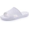 imageshevalues Shower Shoes for Women with Arch Support Quick Drying Pool Slides Lightweight Beach Sandals with Drain HolesWhite