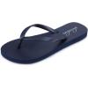 imageshevalues Slim Flip Flops for Women Beach Rubber Shower Shoes Basic Thong SandalsNavy