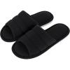 imageshevalues Summer House Slippers for Women Men Breathable Waffle Indoor Slippers Slipon Open Toe Home ShoesBlack
