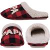 imageshevalues Best Mama Papa House Slippers for Mom and Dad from Daughter Son Memory Foam Indoor Slippers for Women MenPlush Collar  Best Papa Buffalo Plaid
