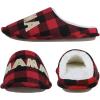 imageshevalues Best Mama Papa House Slippers for Mom and Dad from Daughter Son Memory Foam Indoor Slippers for Women MenSherpa Plush  Best Mama Buffalo Plaid