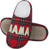 imageshevalues Best Mama Papa House Slippers for Mom and Dad from Daughter Son Memory Foam Indoor Slippers for Women MenSherpa Plush  Best Mama Tartan Plaid