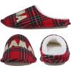 imageshevalues Best Mama Papa House Slippers for Mom and Dad from Daughter Son Memory Foam Indoor Slippers for Women MenSherpa Plush  Best Mama Tartan Plaid